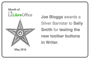 Month of LibreOffice barnstar