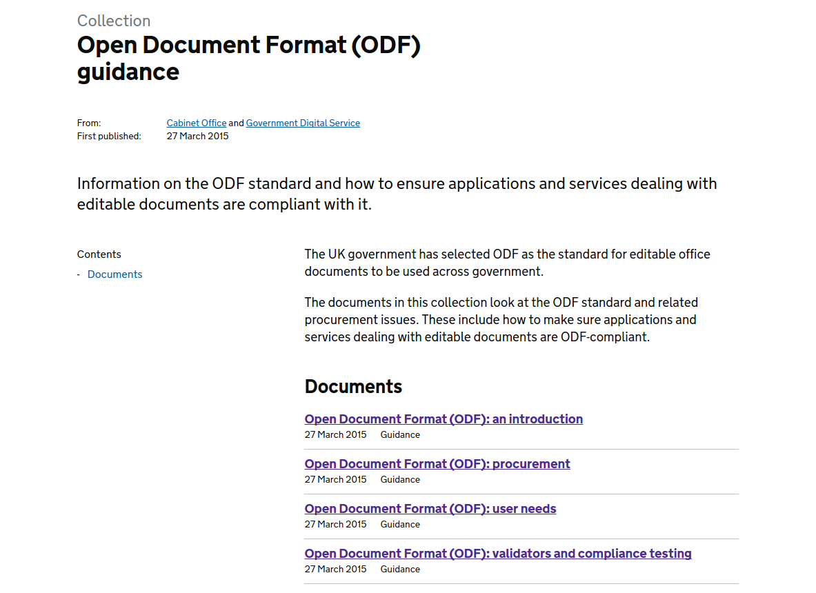 Advent Resource 3 Odf Guidance By Uk Cabinet Office 1 The
