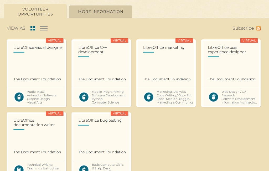 Libreoffice And Volunteermatch Welcoming New Contributors The Document Foundation Blog