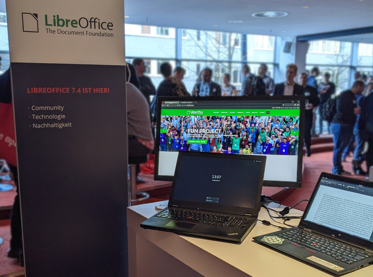 Photo of LibreOffice stand