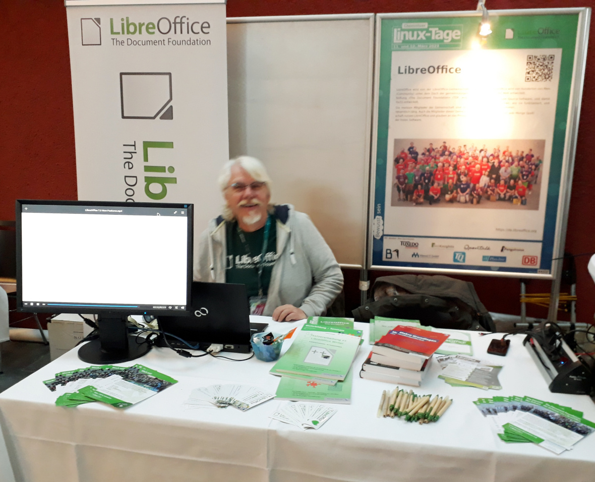 LibreOffice booth at Chemnitzer Linux-Tage