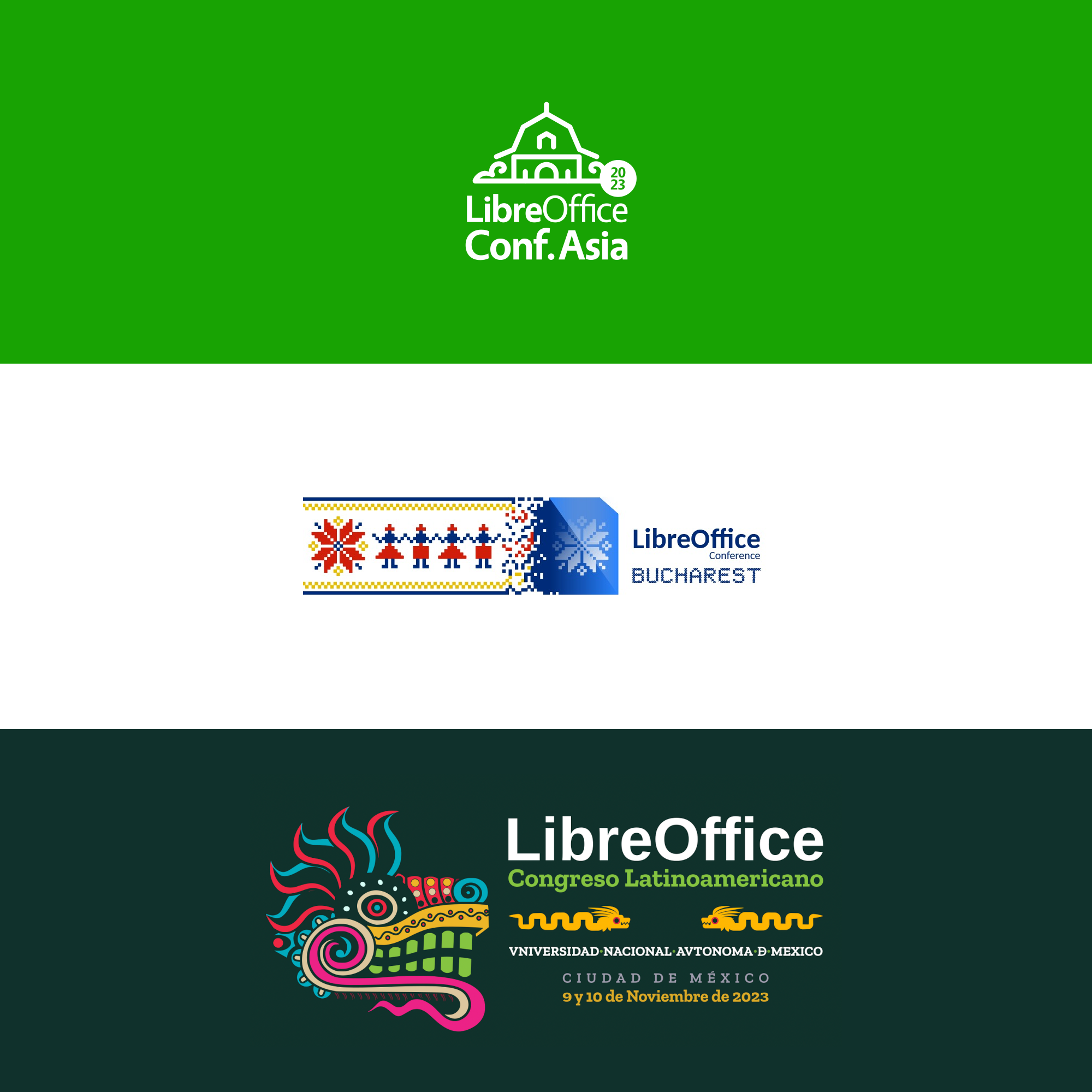 LibreOffice conference logos