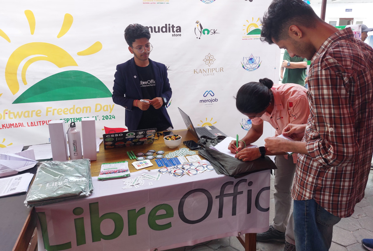 LibreOffice at Software Freedom Day celebrations in Nepal