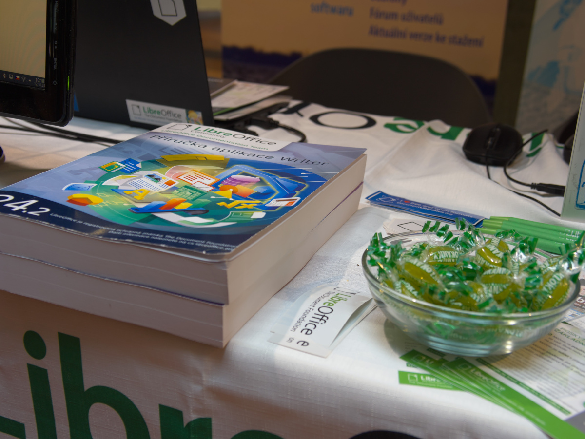 LibreOffice booth at LinuxDays 2024 in Prague