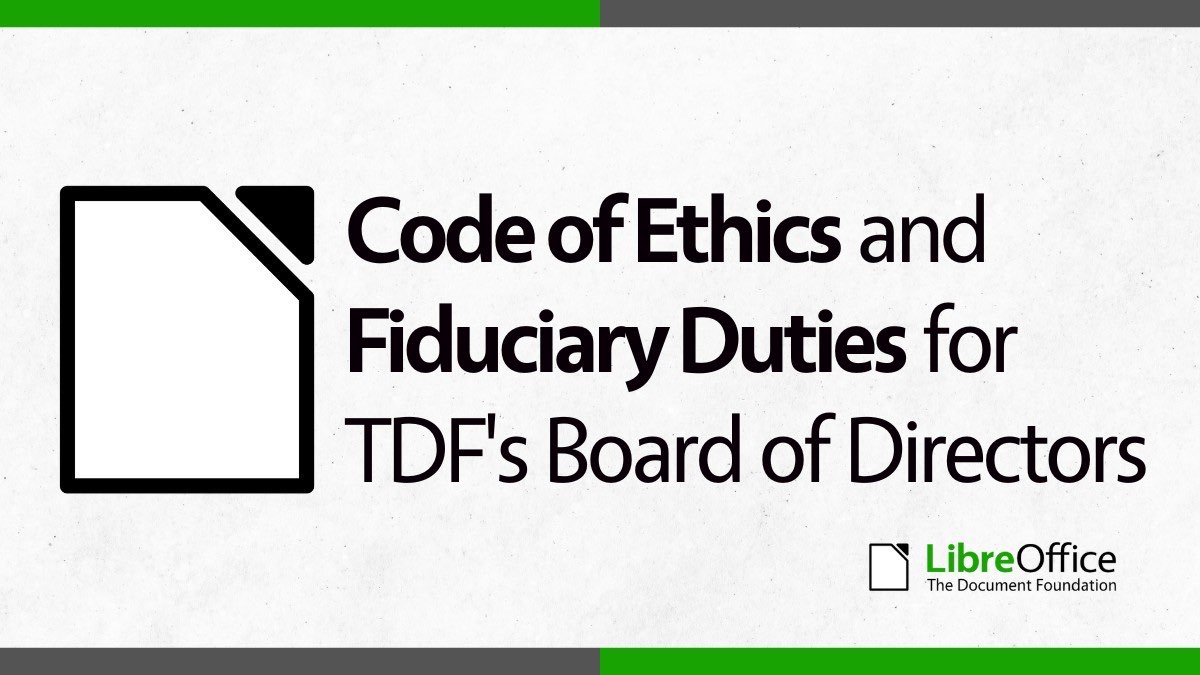 TDF logo and words Code of Ethics