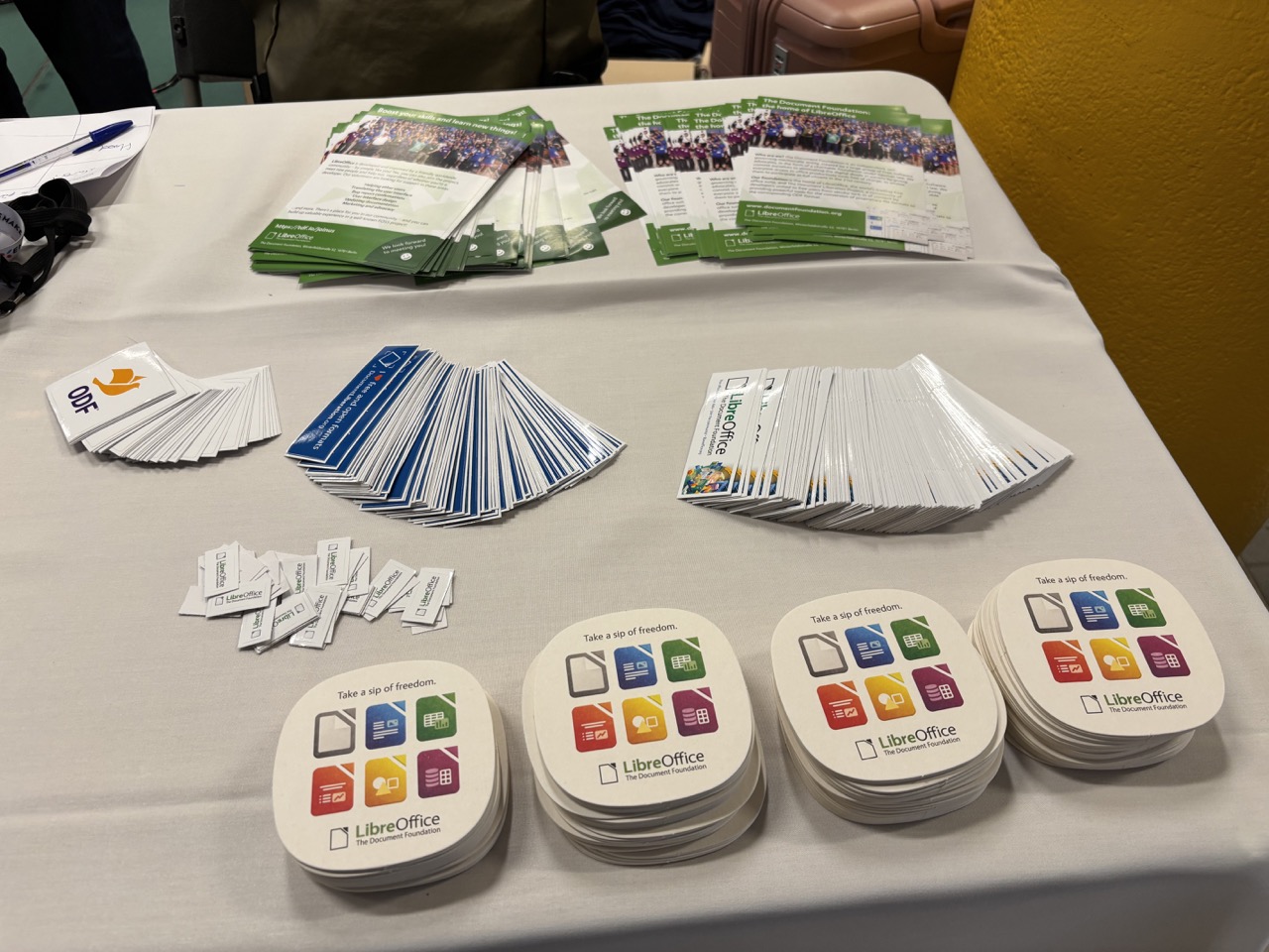 LibreOffice merchandise - stickers, flyers, clothing