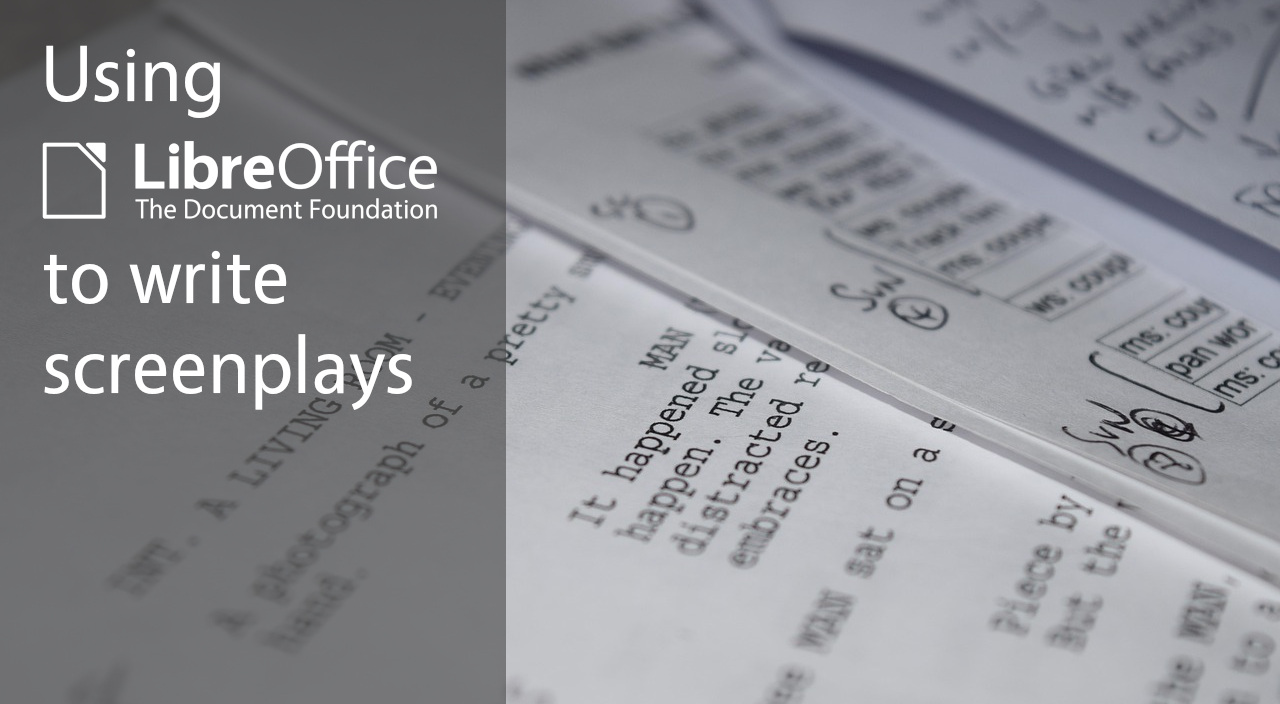 Photo of screenplay document