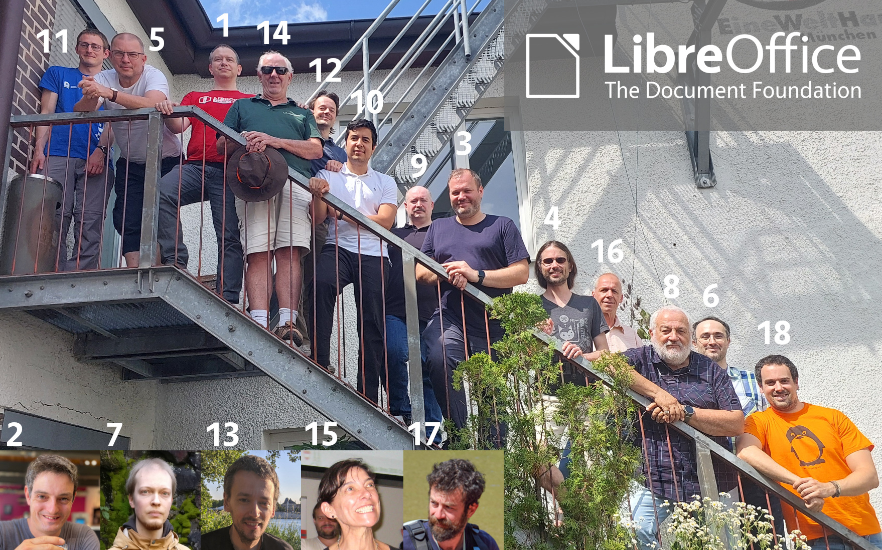 Team group photo from The Document Foundation