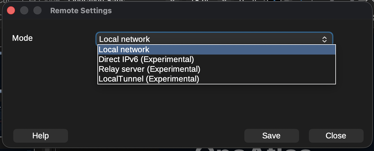 Screenshot of Impress Remote