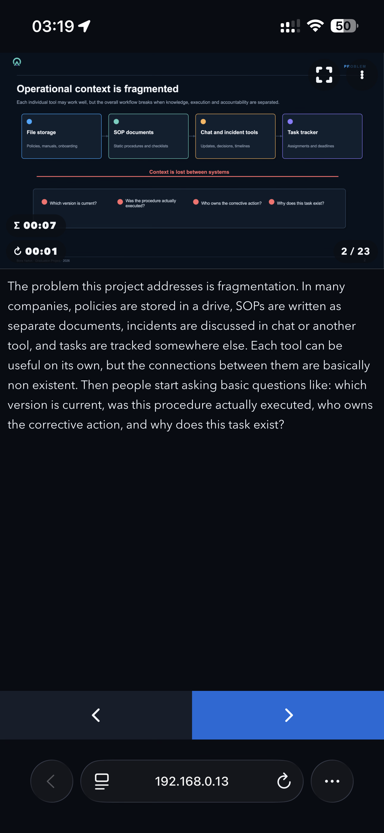 Screenshot of Impress Remote